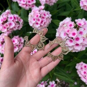 Floral Cuff Earrings